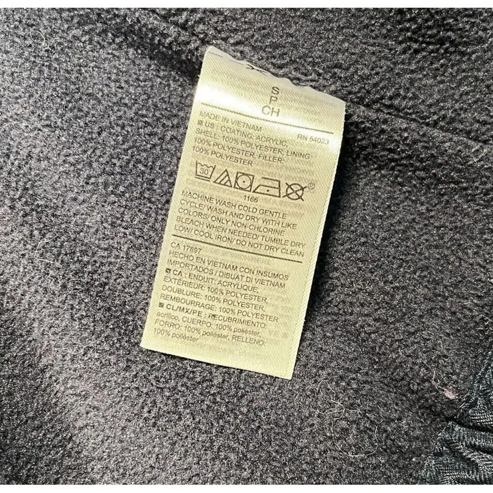 Old Navy Puffer Vest Mens S Navy Blue Herringbone Fleece Lined Quilted 774364-02